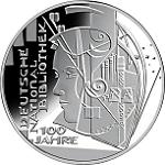 10 евро Германия 2012 год100 лет Немецкой национальной библиотеке
