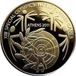 100 евро Греция 2011 год Специальные Олимпийские игры. Стадион Панатинаикос