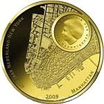 10 евро Голландия 2009 год 400 лет со дня открытия острова Манхэттен