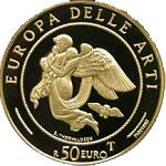 50 евро Италия 2004 год Искусство Европы: Дания. Бертель Торвальдсен