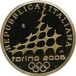 20 евро Италия 2005 год Зимние Олимпийские игры-2006 в Италии: Охотничий дом в Ступиниджи