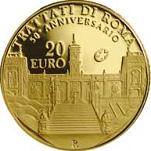 20 евро Италия 2007 год 50 лет Римскому договору