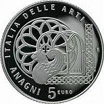 5 евро Италия 2011 год Ананьи