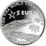 5 евро Италия 2009 год 13-й Чемпионат мира по водным видам спорта в Риме