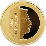 10 евро Люксембург 2008 год 10-летие Центрального банка Люксембурга