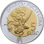 5 евро Люксембург 2012 год Поздняя орхидея Паука