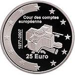 25 евро Люксембург 2007 год 30-летие Европейского суда аудиторов (Европейской счетной палаты)