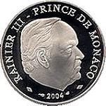 5 евро Монако 2004 год 1700 лет со дня смерти Святой Девоты