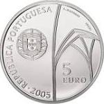 5 евро Португалия 2005 год Монастырь в Баталье