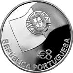 8 евро Португалия 2006 год 150 лет железной дороге в Португалии