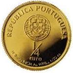 1/4 евро Португалия 2007 год XIII век. Святой Антоний Падуанский