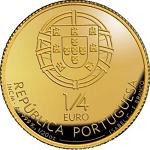1/4 евро Португалия 2008 год XIV век. Диниш I Земледелец