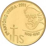 1/4 евро Португалия 2011 год XVII век. Антонио Виейра