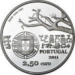 2,5 евро Португалия 2011 год Эрменеджильду Капеллу и Роберто Ивенс