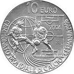 10 евро Сан-Марино 2004 год XVIII Чемпионат мира по футболу в Германии