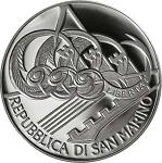 5 евро Сан-Марино 2007 год 50 лет со дня смерти Артуро Тосканини