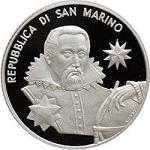 5 евро Сан-Марино 2009 год 400 лет законам Кеплера