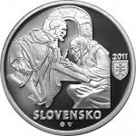 10 евро Словакия 2011 год 900 лет зоборским документам