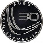 30 евро Словения 2010 год Чемпионат мира по прыжкам с трамплина в Планице