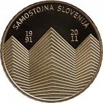 100 евро Словения 2011 год 20 лет независимости Словении