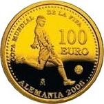 100 евро Испания 2003 год Чемпионат мира по футболу - 2006