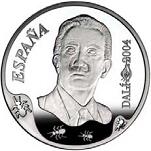 10 евро Испания 2004 год 100 лет со дня рождения Сальвадора Дали - Атомная Леда