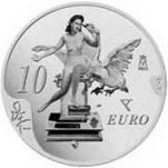10 евро Испания 2004 год 100 лет со дня рождения Сальвадора Дали - Атомная Леда