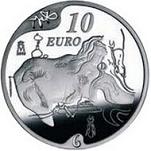 10 евро Испания 2004 год 100 лет со дня рождения Сальвадора Дали - Великий мастурбатор