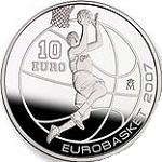 10 евро Испания 2007 год Чемпионат Европы по баскетболу 2007 в Испании