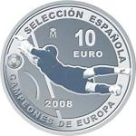 10 евро Испания 2008 год Чемпионы Европы по футболу - 2008