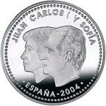 12 евро Испания 2004 год Свадьба принца Астурийского Фелипе и Летиции