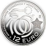 12 евро Испания 2009 год 10 лет Евро