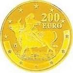 200 евро Испания 2003 год Первая годовщина евро