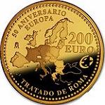 200 евро Испания 2007 год 50 лет Римскому договору