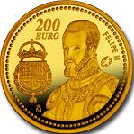 200 евро Испания 2009 год Филипп II
