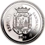 5 евро Испания 2010 год Испанские столицы: Сантандер