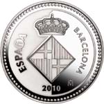5 евро Испания 2010 год Испанские столицы: Барселона