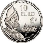 10 евро Испания 2011 год Франсиско де Орельяна