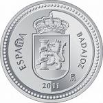 5 евро Испания 2011 год Испанские столицы: Бадахос