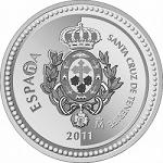 5 евро Испания 2011 год Испанские столицы: Санта-Крус-де-Тенерифе