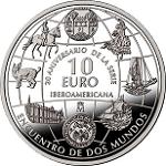10 евро Испания 2012 год Иберо-Американская серия: 20 лет серии