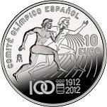 10 евро Испания 2012 год 100 лет Национальному олимпийскому комитету Испании