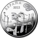 50 евро Испания 2012 год Испанские художники: Жоан Миро