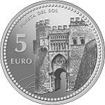 5 Евро Испания 2012 год Испанские столицы: Толедо