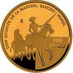 400 евро Испания 2005 год 400 лет роману "Хитроумный идальго Дон Кихот Ламанчский"