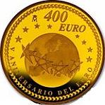 400 евро Испания 2007 год 5 лет введения Евро