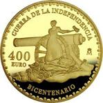 400 евро Испания 2008 год 200 лет Войны за независимость Испании (1808—1814)