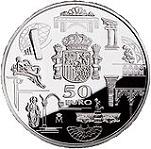 50 евро Испания 2003 год Первая годовщина евро