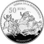 50 евро Испания 2008 год 200 лет Войны за независимость Испании (1808—1814)