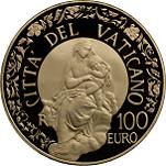 100 евро Ватикан 2012 год Станцы Рафаэля: Мадонна ди Фолиньо
